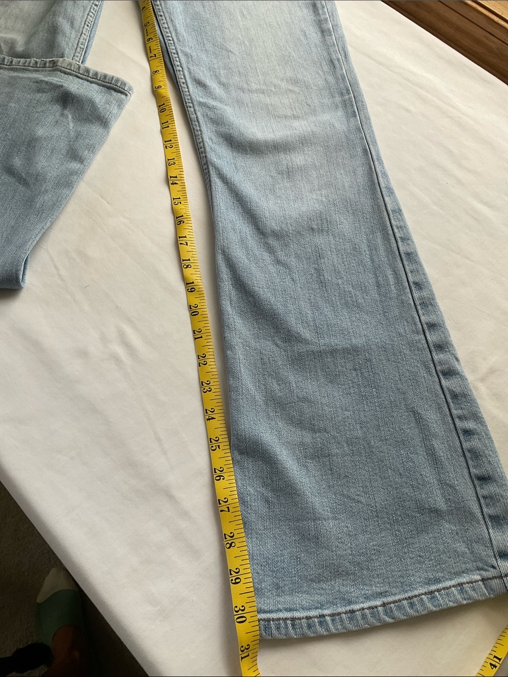 LONDONJEAN Mid Low Rise Light Wash Bootcut Flare Women's Jeans - Picture 8 of 10